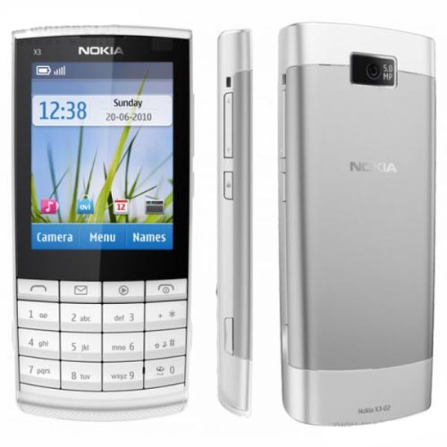 Điện thoại nokia x3-02 chính hãng - cảm ứng – hỗ trợ 3g, wifi - pin trâu
