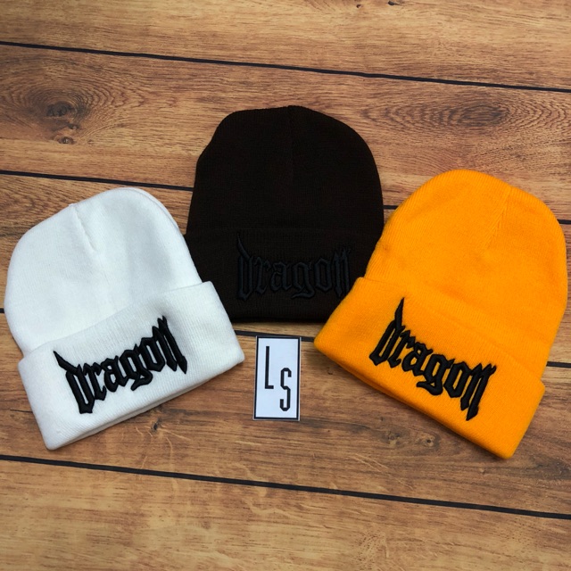 Nón len dragon thêu nổi - Ảnh thật