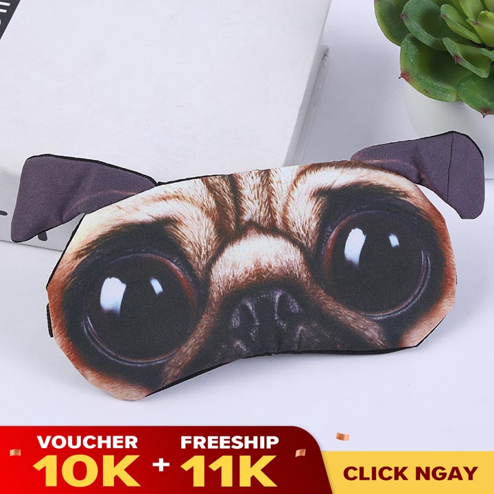 Combo 02 Bịt Mắt Ngủ Cao Cấp Kèm Túi Nước Massage Họa Tiết Thú 3D Dễ Thương - TTGT89 - Nhiều Họa Tiết Dễ Thương Lựa Chọn