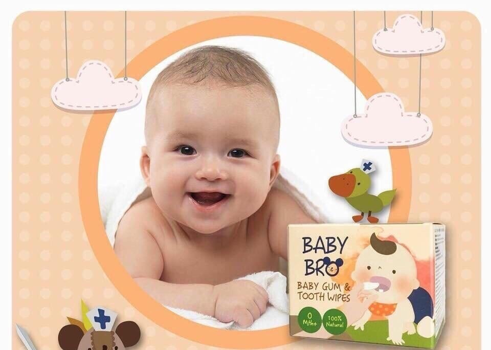 Gạc Vệ Sinh Răng Miệng Trẻ Em Baby Bro - Rơ Lưởi
