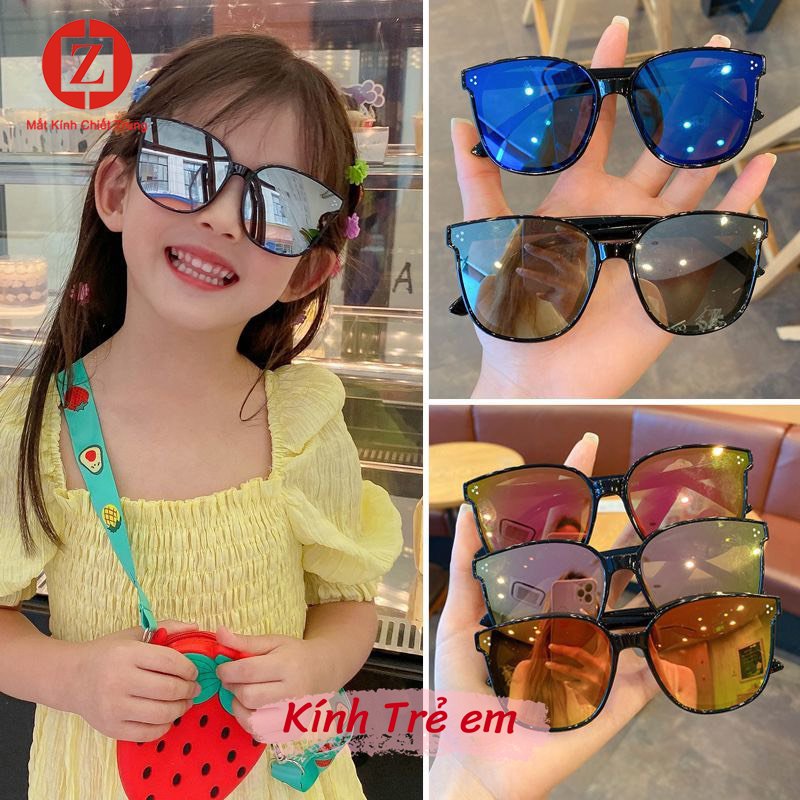 Kính mát thời trang cho bé từ 2-9 tuổi kính chống nắng cho học sinh tiểu học mặt tráng gương chống tia UV400 siêu dễ thương mã T1533