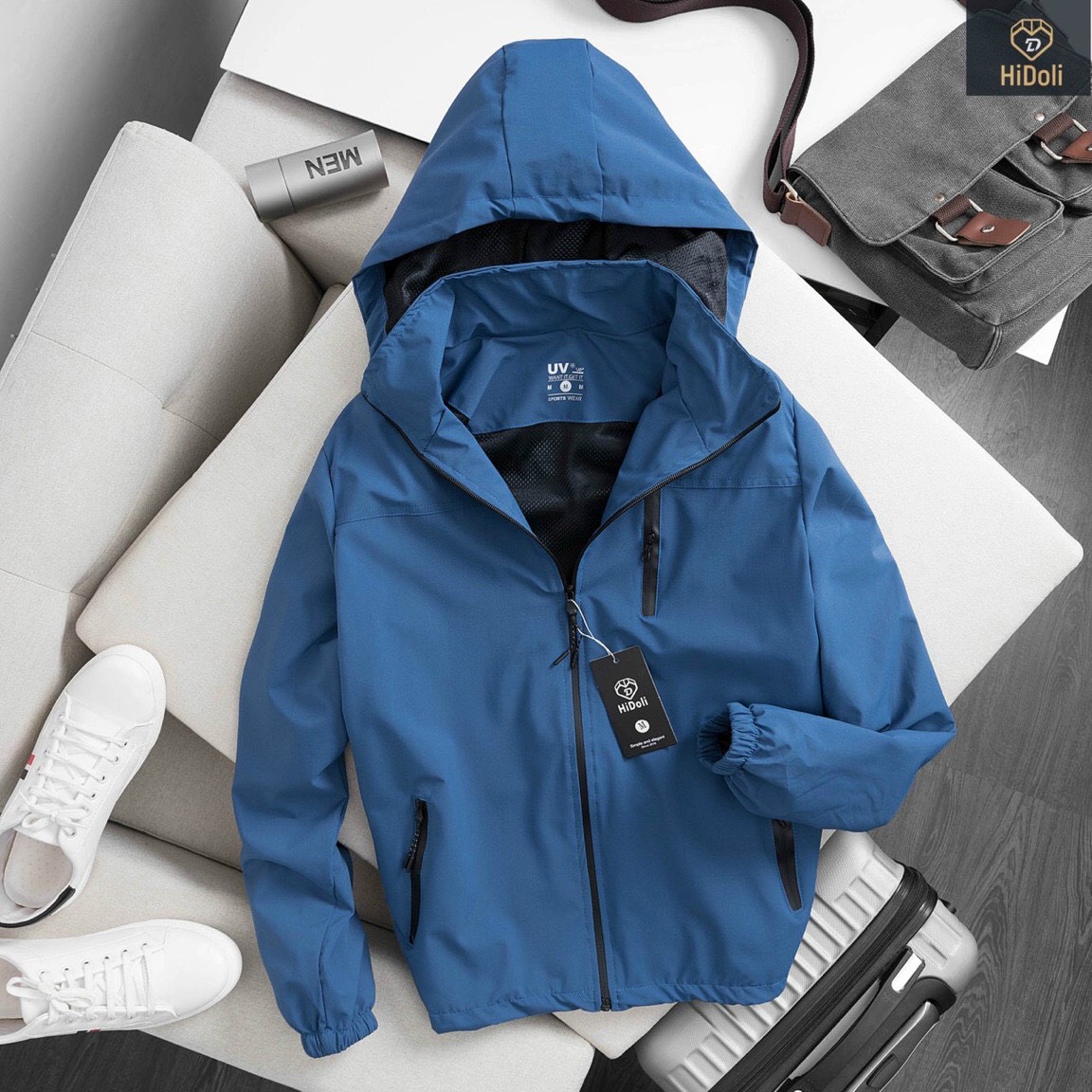 Áo Khoác Gió Nam Nữ Lót Lưới Vải Xịn co dãn Chống Nước, Chống Gió, Chống Nắng, Phom Trẻ Trung