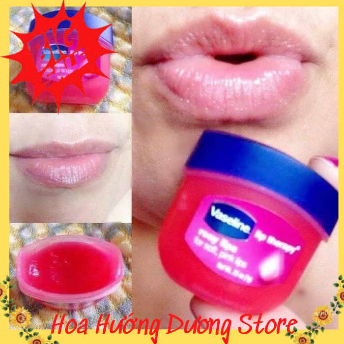 Sáp Son Dưỡng Môi Vaseline Mùi Hoa Hồng Lip Therapy Rosy Lips 7g dưỡng môi hồng min màng chống khô môi