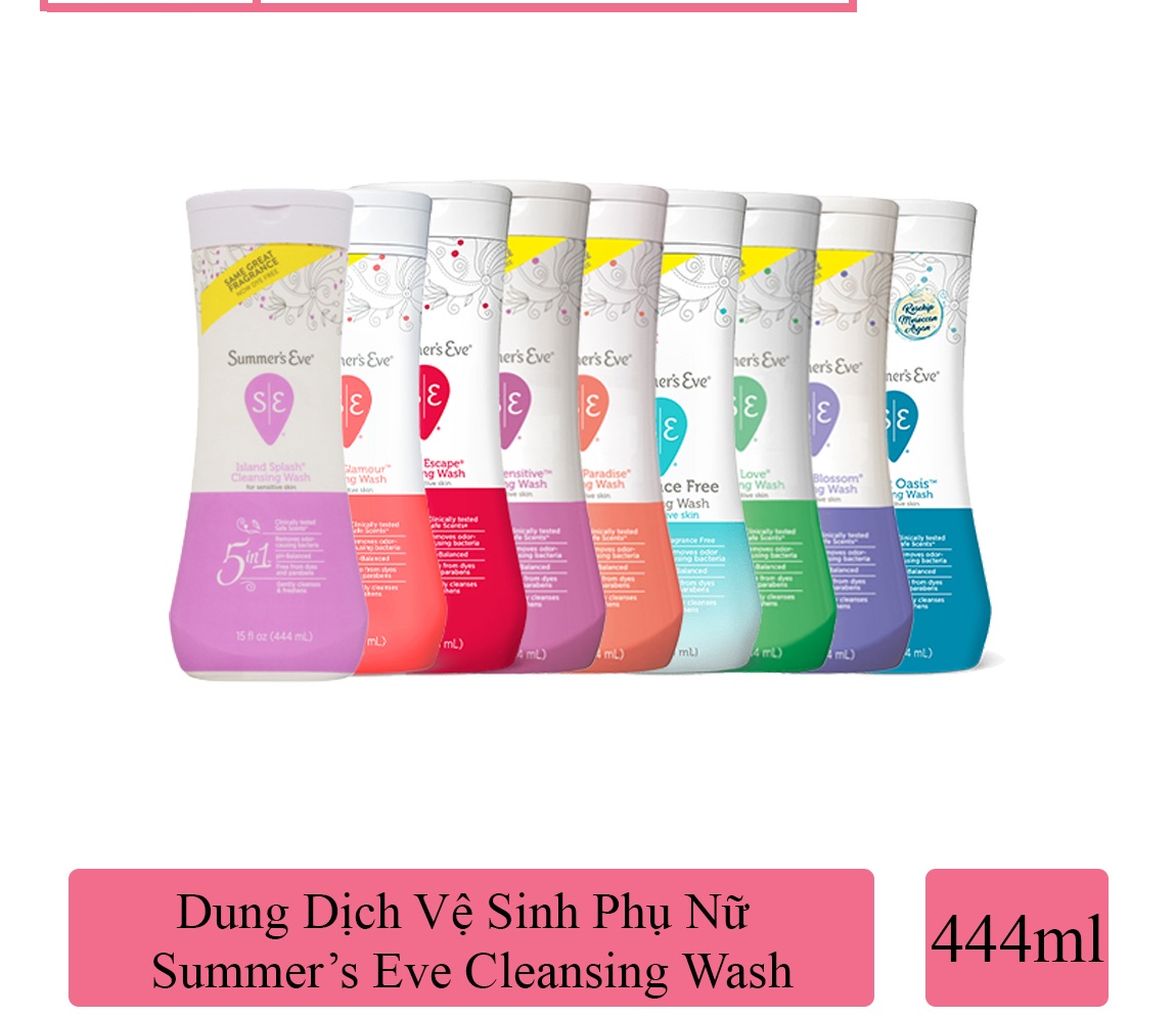 Nước rửa phụ khoa phụ nữ sum.mer’s eve cleansing wash 5in1 của mỹ chai 444ml