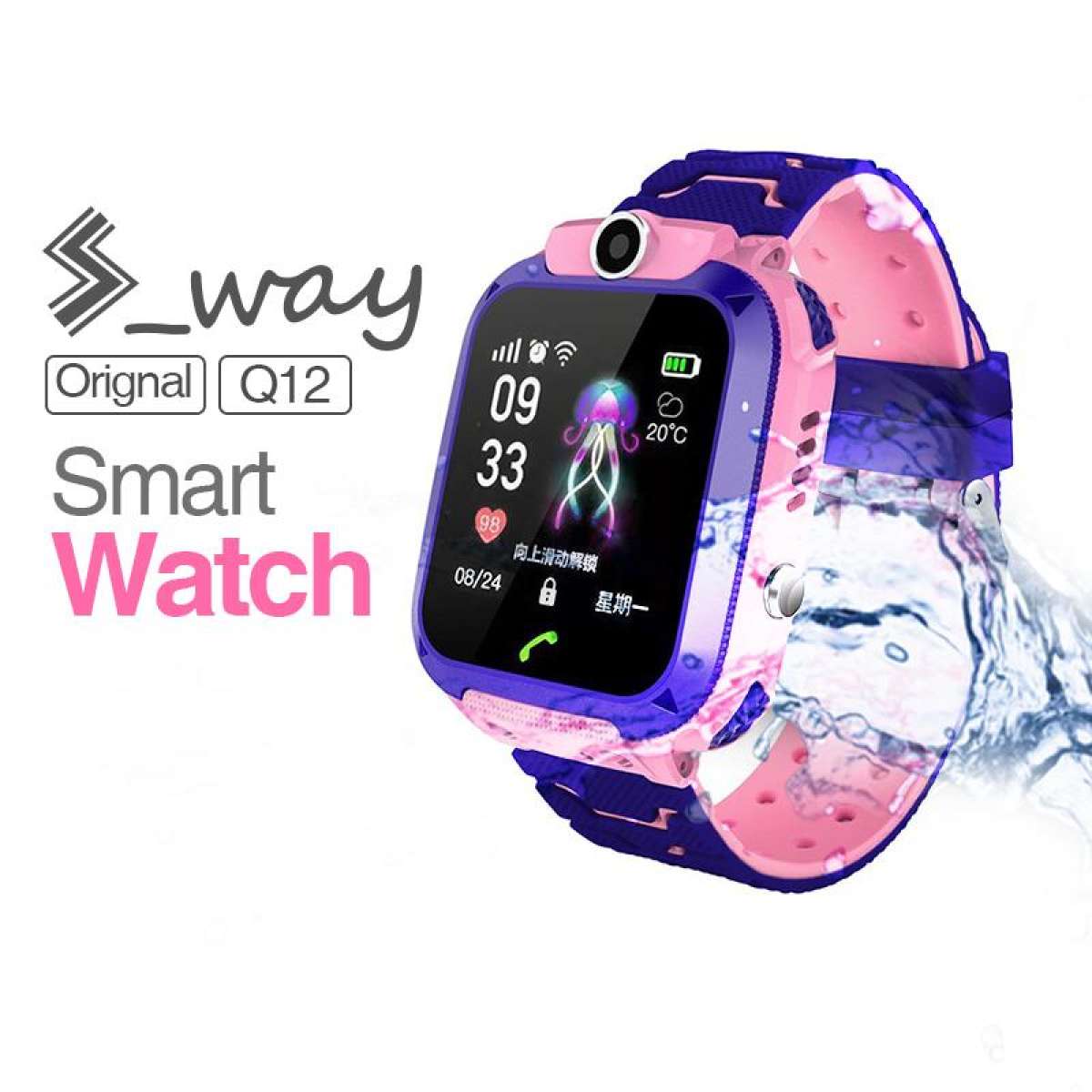 [HCM]Đồng Hồ Thông Minh Chống Nước Sway Q12 Cho Trẻ Em Đồng Hồ Đeo Tay Thông Minh 1.44 Inch RDA8955 Cho Học Sinh Nghe Gọi Trò Chuyện Định Vị mọi lúc mọi nơi