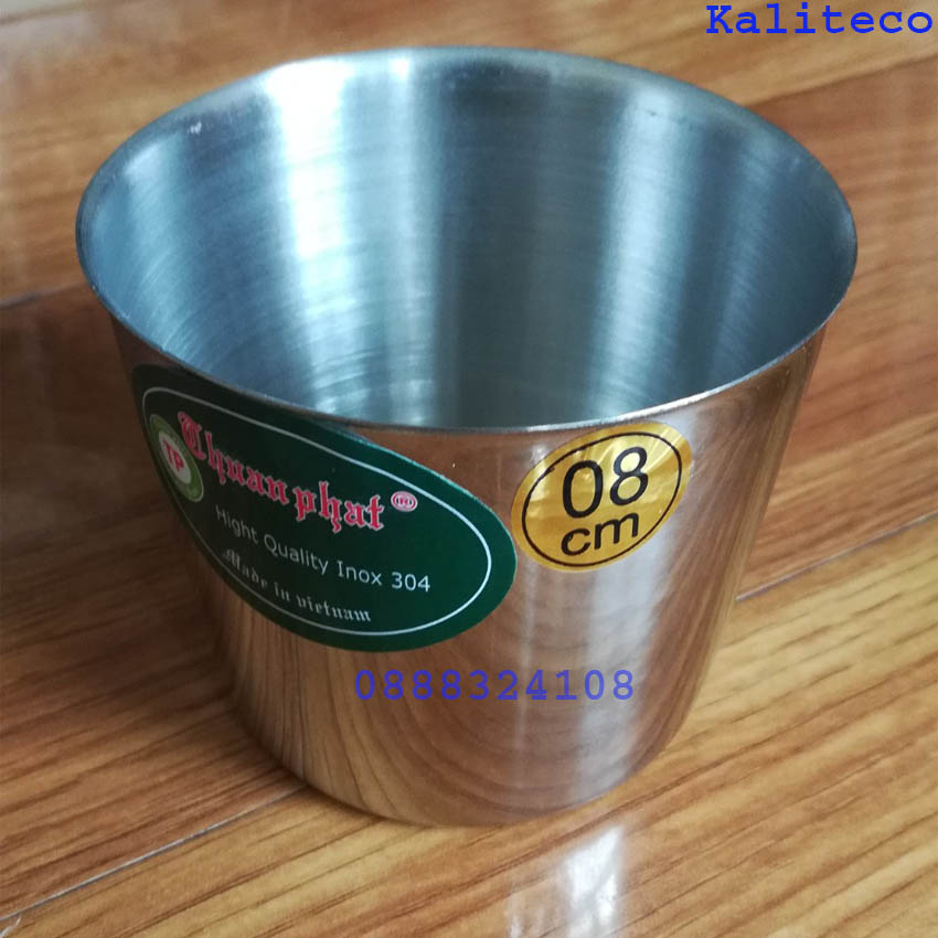 Chung Làm Đá Inox Thuận Phát 8cm -Bộ 10 chung