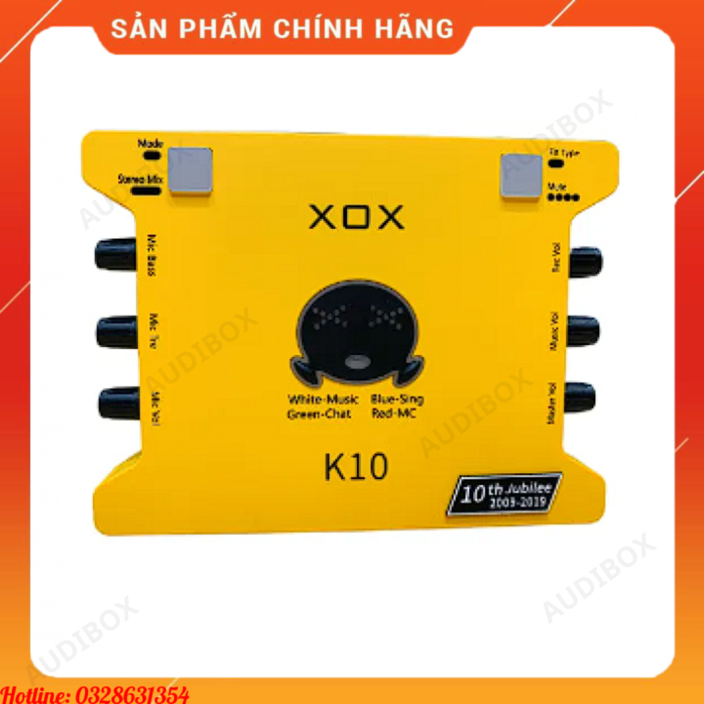 Sound card hát karaoke online giá rẻ (bản kỉ niệm 10 năm ) | XOX K10 10th Jubilee