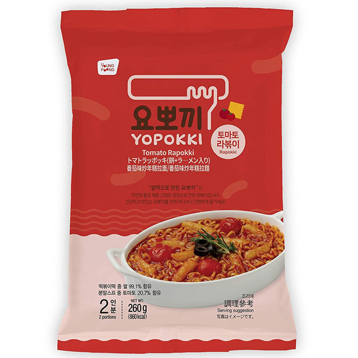 Bánh gạo & mì rapokki vị cà chua nhập khẩu hàn quốc