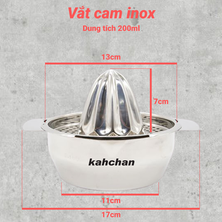 vắt cam inox kahchan