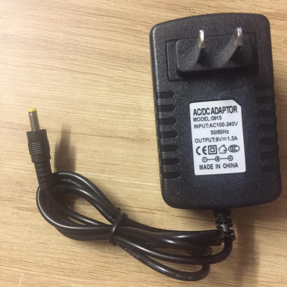 Nguồn sạc loa kẹo kéo 9V 1.5A 40 x 17mm