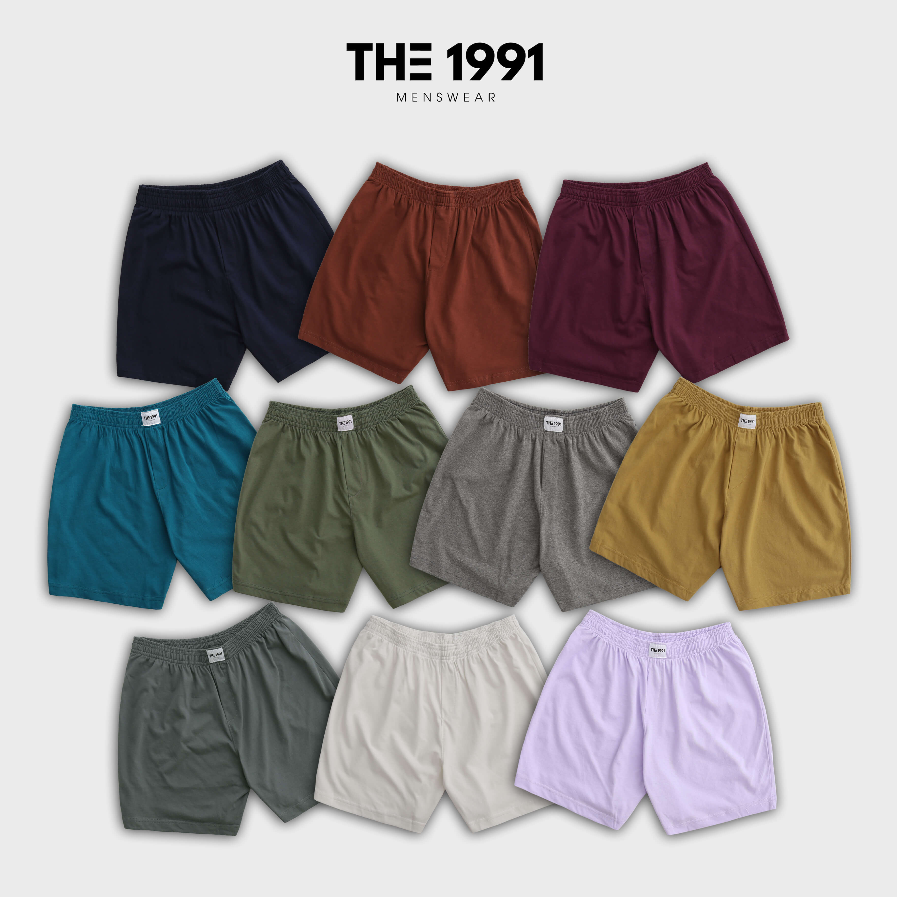 Quần đùi nam nữ thun cotton màu trơn, mặc ngủ mặc nhà thoải mái - MSQT01