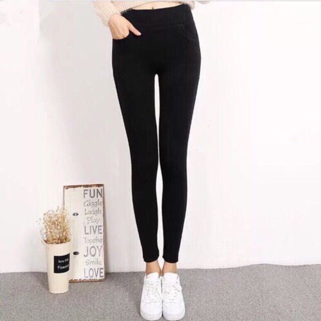 Quần l11 legging 4 túi chất dày dặn
