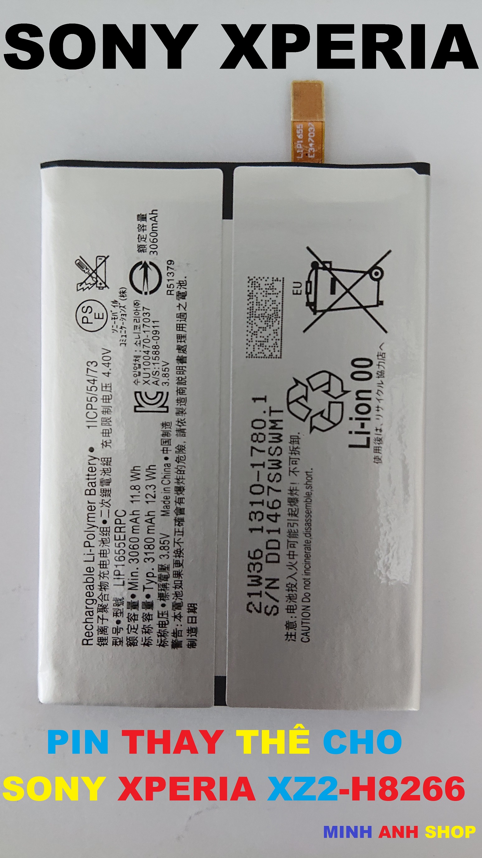 Pin chuẩn sony xperia xz2-h8266