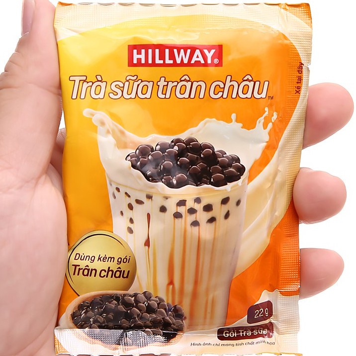 TRÀ SỮA TRÂN CHÂU HILLWAY BỘT TRÀ SỮA KÈM GÓI TRÂN CHÂU