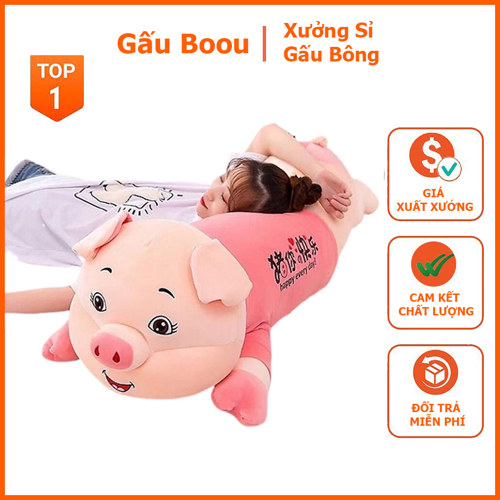 _gấu bông lợn mặc áo hồng,heo vương miện,thú nhồi bông heo hồng vải nhung co dãn 4 chiều, gấu bông chất lượng cao , heo hồng ôm siêu cute cao cấp - gấu boou