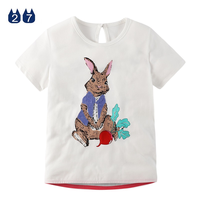Áo bé gái, áo thun bé gái chất cotton thêu đắp siêu đẹp