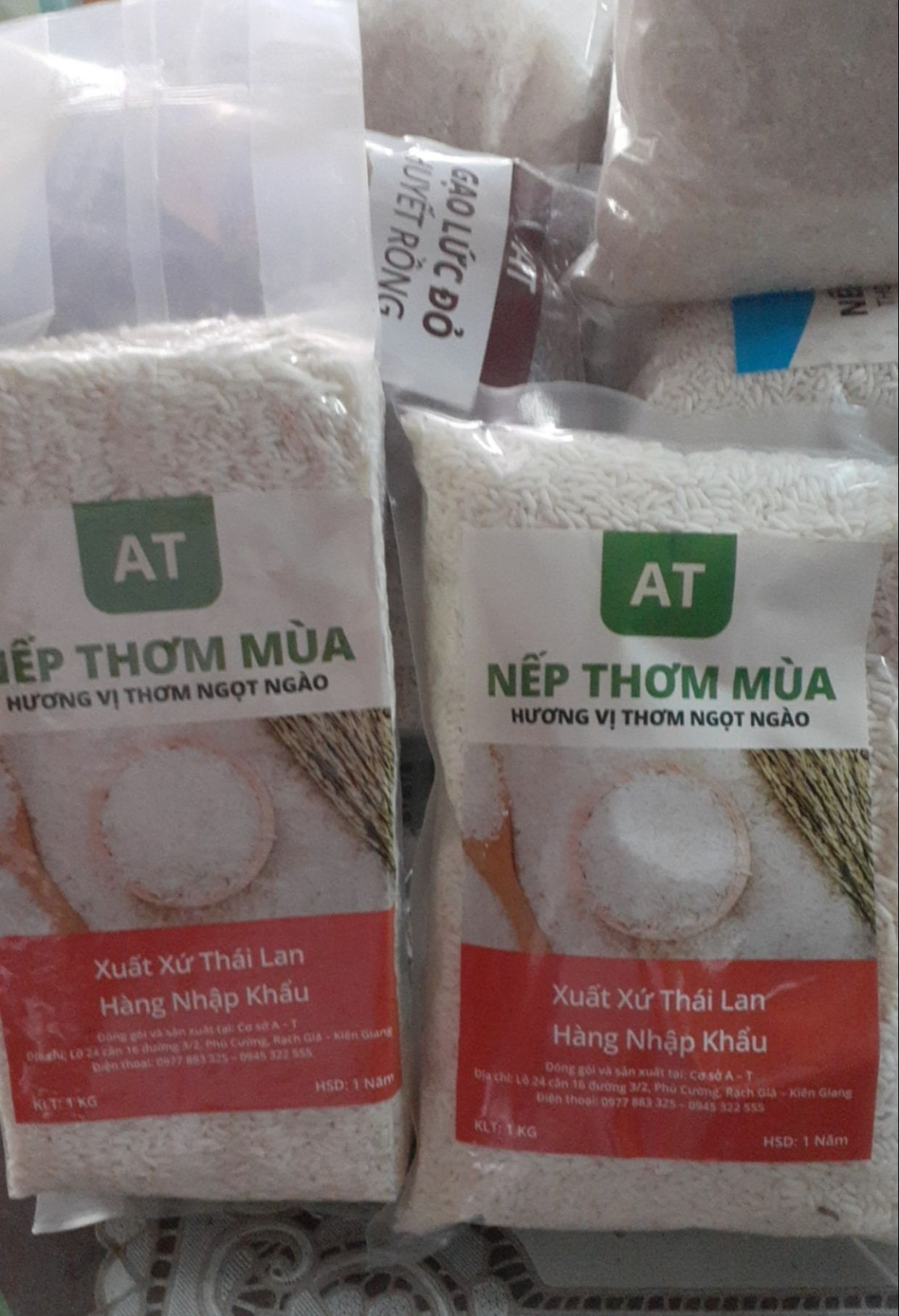 Combo 2kg nếp thailand hiệu con bồ câu nếp mùa ngọt ngào thơm dẻo