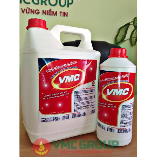 1 lít vmc tẩy xi măng rỉ sét- chuyên tẩy rửa chuyên dụng cho công nghiệp