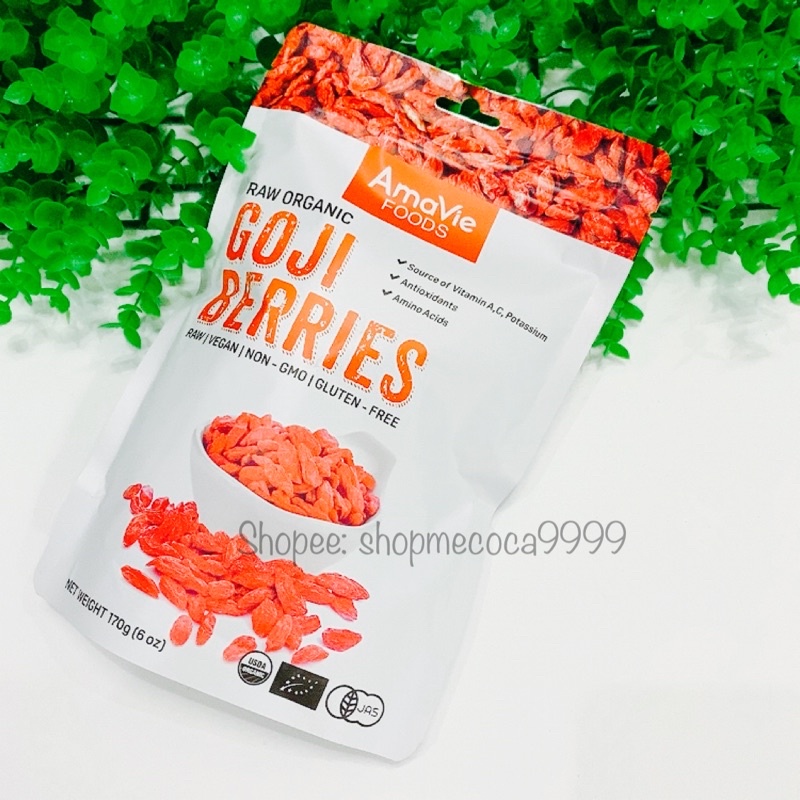 Kỷ tử hữu cơ Amavie Foods 170g