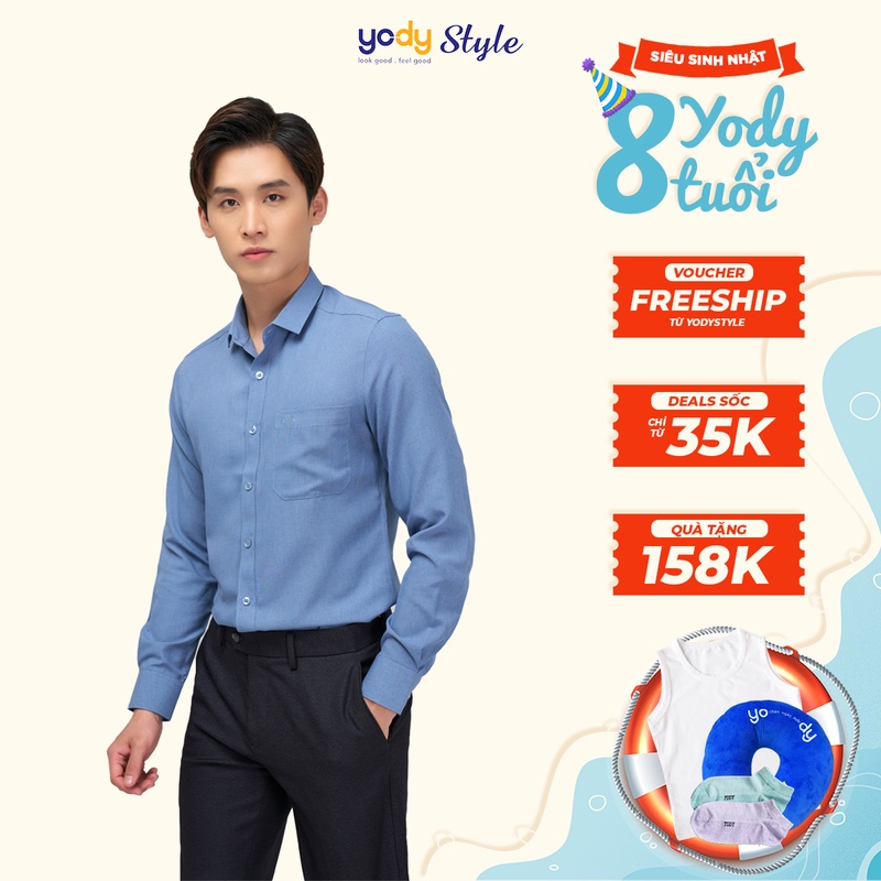 Mua Áo Sơ Mi Nam Chính Hãng Cao Cấp Chuẩn Lịch Lãm YODY