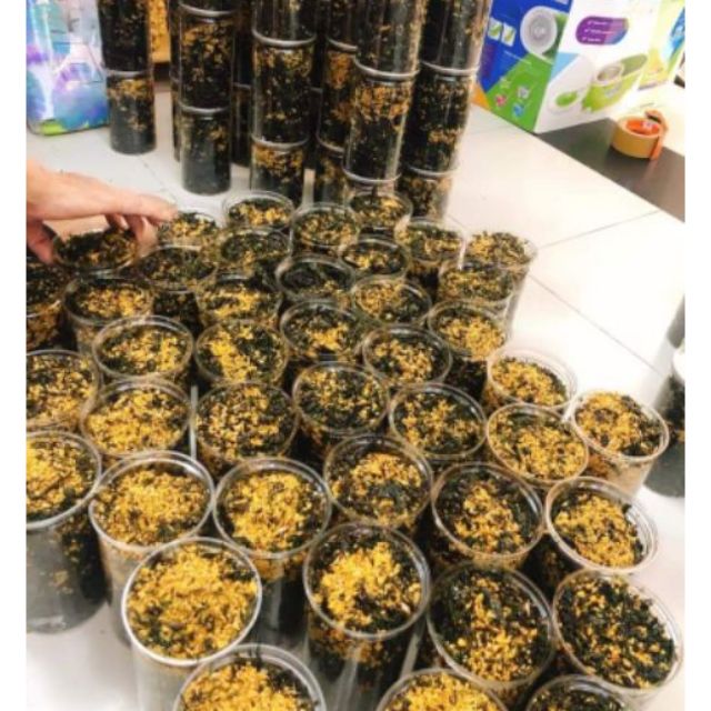 Sỉ 10 lon rong biển cháy tỏi lon 150gr