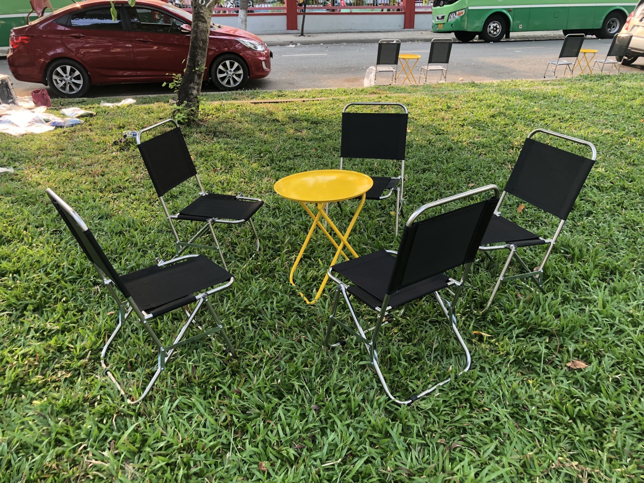 Ghế xếp cafe mini tiện dụng