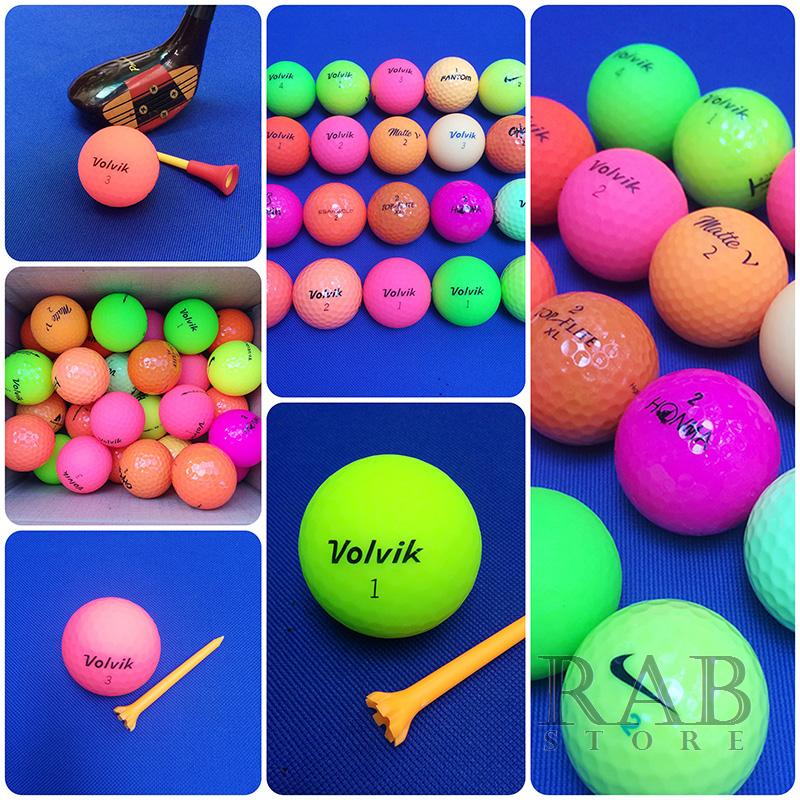 Combo 10 quả bóng golf đủ màu sắc, bóng golf chất lượng cao, ngoại nhập - rab.store