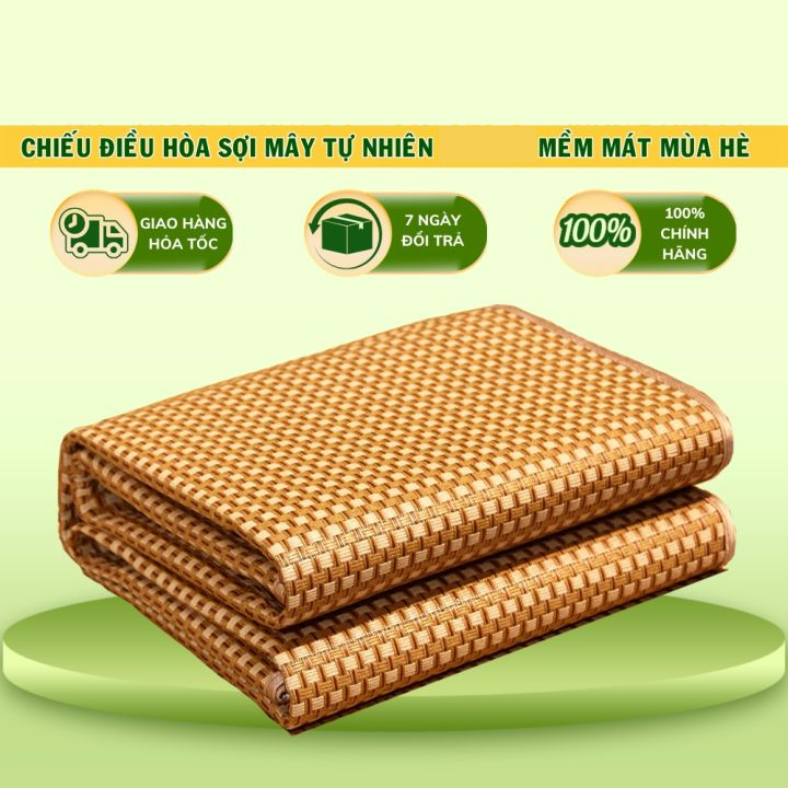 Chiếu điều hoà sợi mây mát lạnh 1.6x1.9m - sleeping mat, chiếu mây điều hòa, chiếu ngủ, chiếu mát