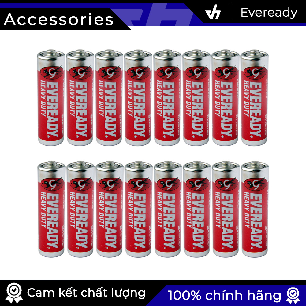 [HCM]Bộ 16 pin AA không sạc Eveready 1.5V