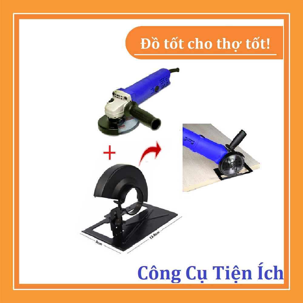 Bộ Chuyển Máy Mài cầm tay Thành Máy Cắt Gạch, Cắt Gỗ có bàn