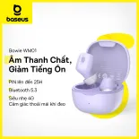 Tai Nghe BASEUS WM01 TWS Bluetooth 5.3 Không Dây Công Nghệ Chống Tiếng Ồn Thiết Kế Nhỏ Gọn Xinh Xắn Tương Thích