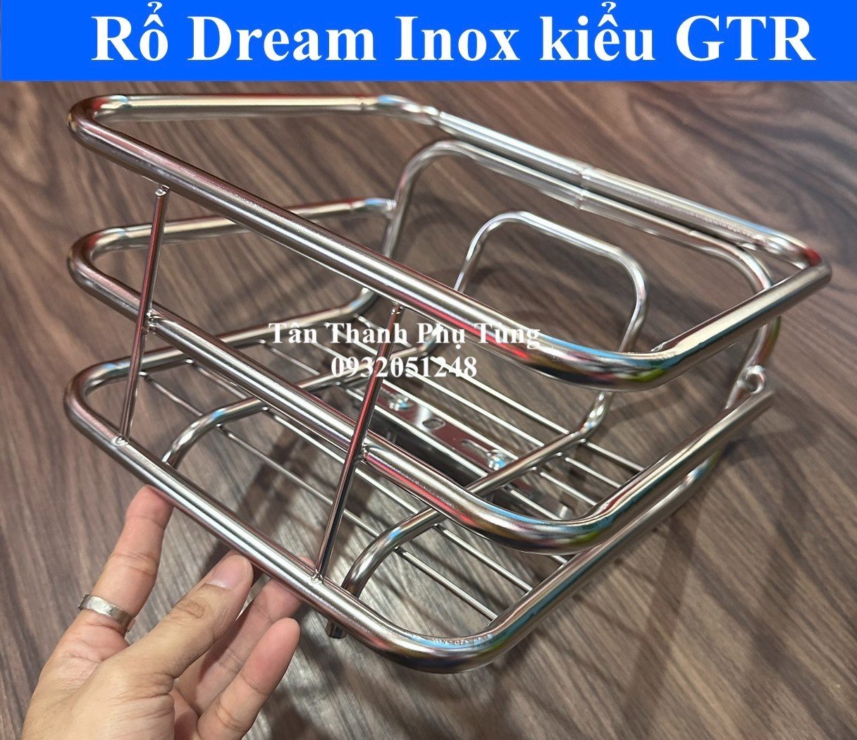 Rổ Dream Inox kiểu GTR phụkiệnxemáy