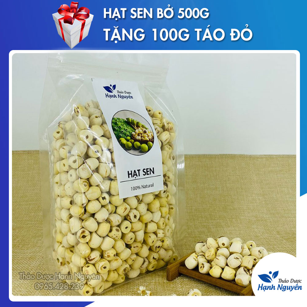 500g Hạt sen khô loại 1 (Hạt bở, thơm, ngon) - Thảo Dược Hạnh Nguyên