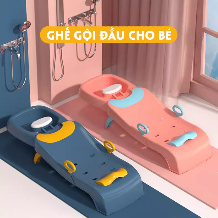 Ghế Gội Đầu Cho Bé Cỡ Đại Gấp Gọn Có Kèm Chậu Gội Hỗ Trợ Mẹ Chăm Sóc Bé Tốt Nhất