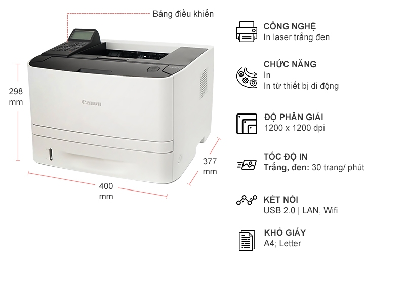 MÁY IN LASER CANON IMAGECLASS LBP6680X IN ĐẢO MẶT TỰ ĐỘNG, IN QUA MẠNG LAN | Lazada.vn