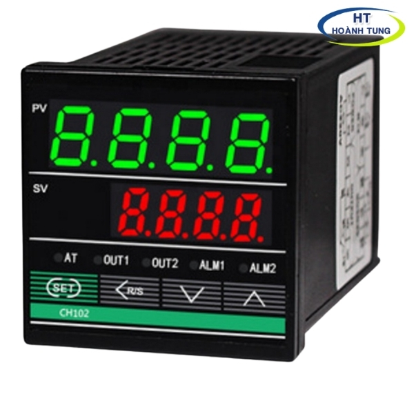 Đồng hồ nhiệt độ ch102 out relay+ssr kích thước 48x48 điện áp 80-240vac điều chỉnh nhiệt độ từ 0-1300
