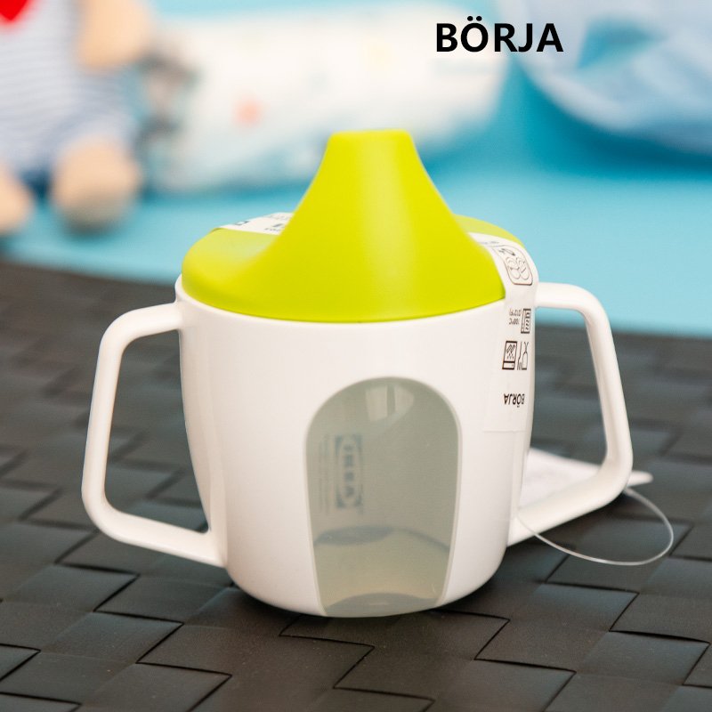 Cốc nhựa tập uống nước cho bé börja ikea
