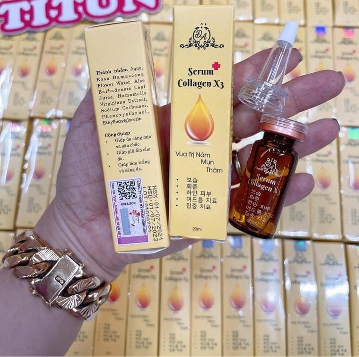 Serum khử nám, mụn, thâm collagen x3 20ml