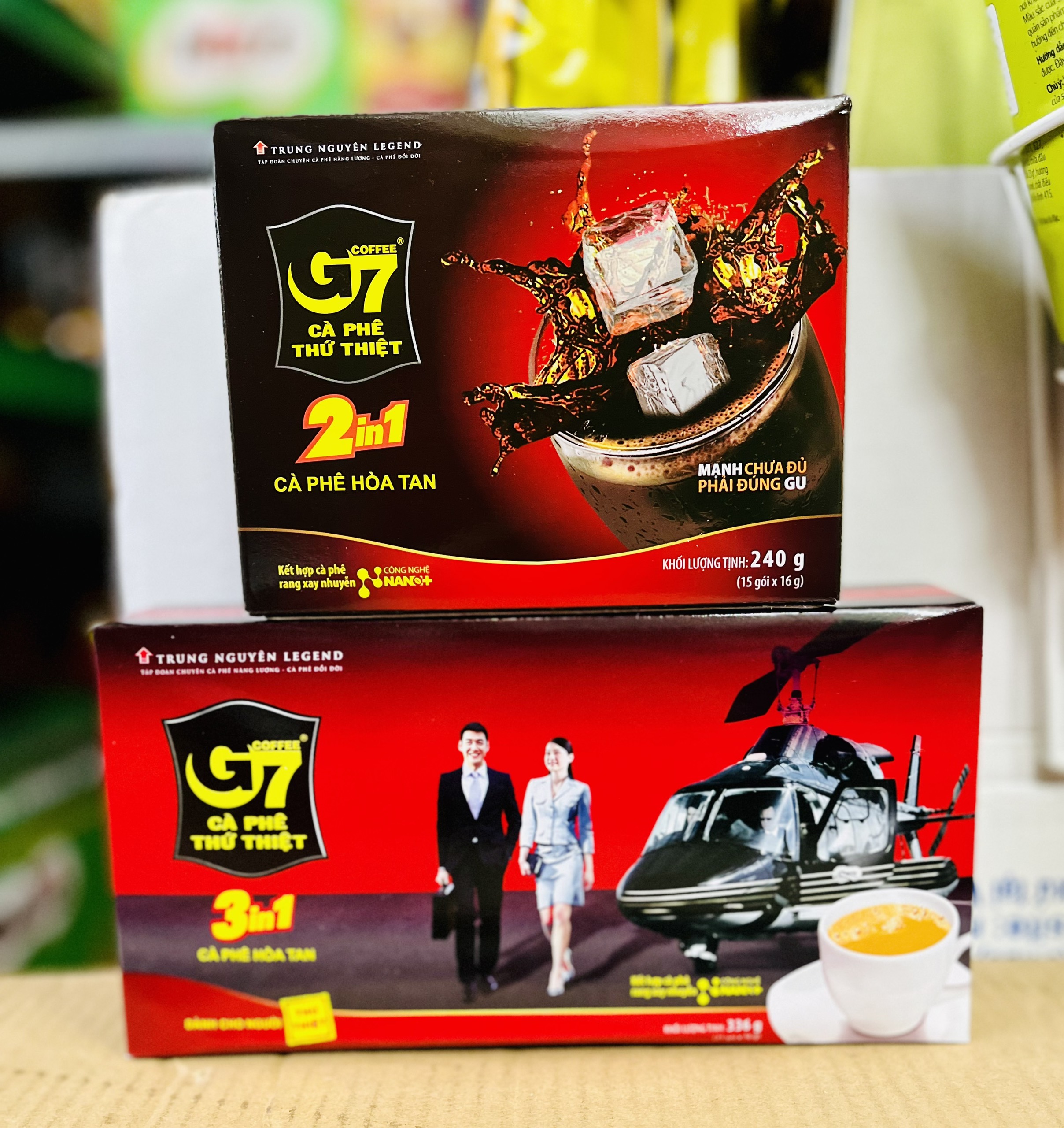 Cà phê đen/Cà phê sữa G7 - Cà phê Trung Nguyên dạng hộp