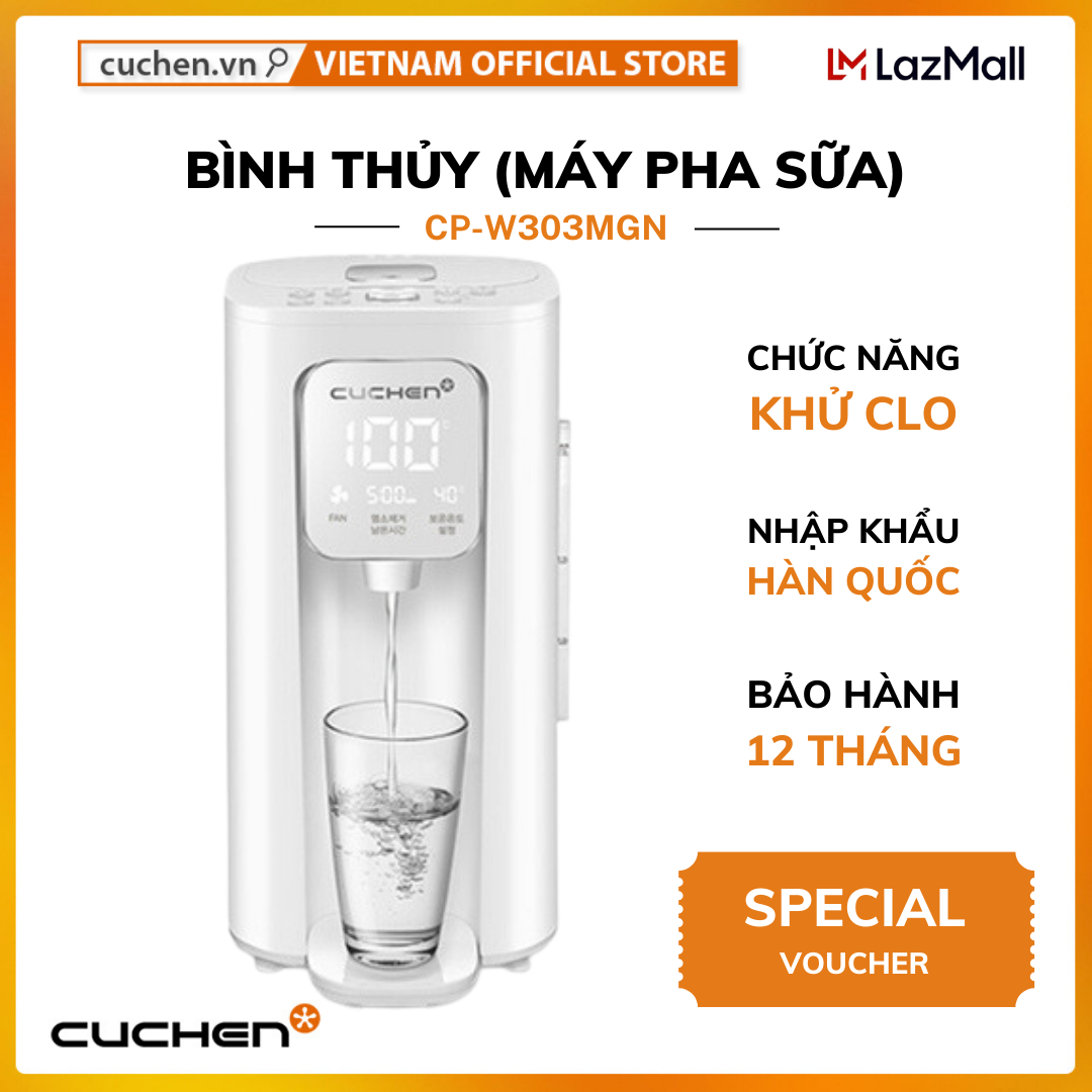 Bình thủy/máy pha sữa bột cuchen cp-sw201m 2.2l