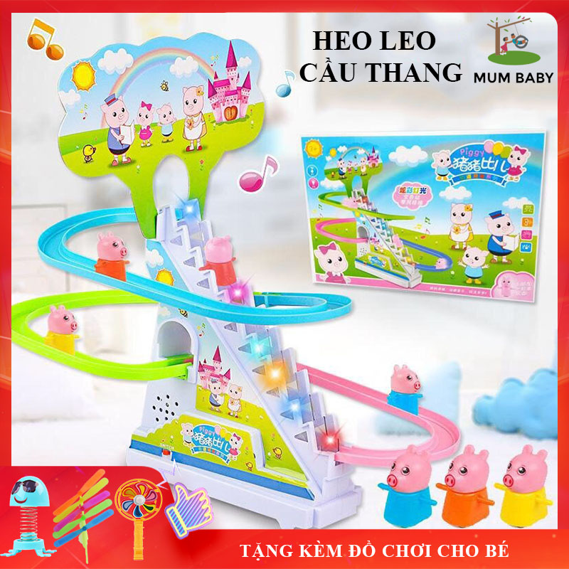 [Tặng Quà Cho Bé] Đồ Chơi Trẻ Em, Bộ Đồ Chơi Heo Peppa Leo Cầu Thang Có Nhạc Có Đèn Ngộ Nghĩnh Cho Bé, Bảo Hành 3 Tháng, Lỗi Đổi Mới Trong 7 Ngày Đầu Nhận Hàng