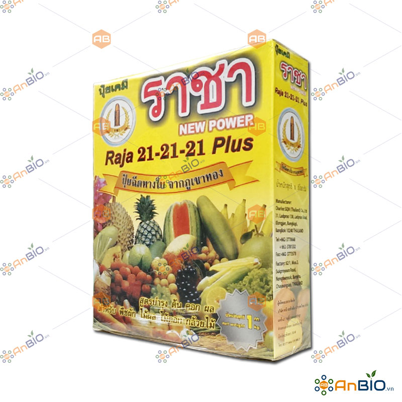 [HCM]Phân bón NPK cao cấp RAJA 21-21-21 Plus Hộp 1Kg CHO GIAI ĐOẠN LỚN TRÁI - A5.1023