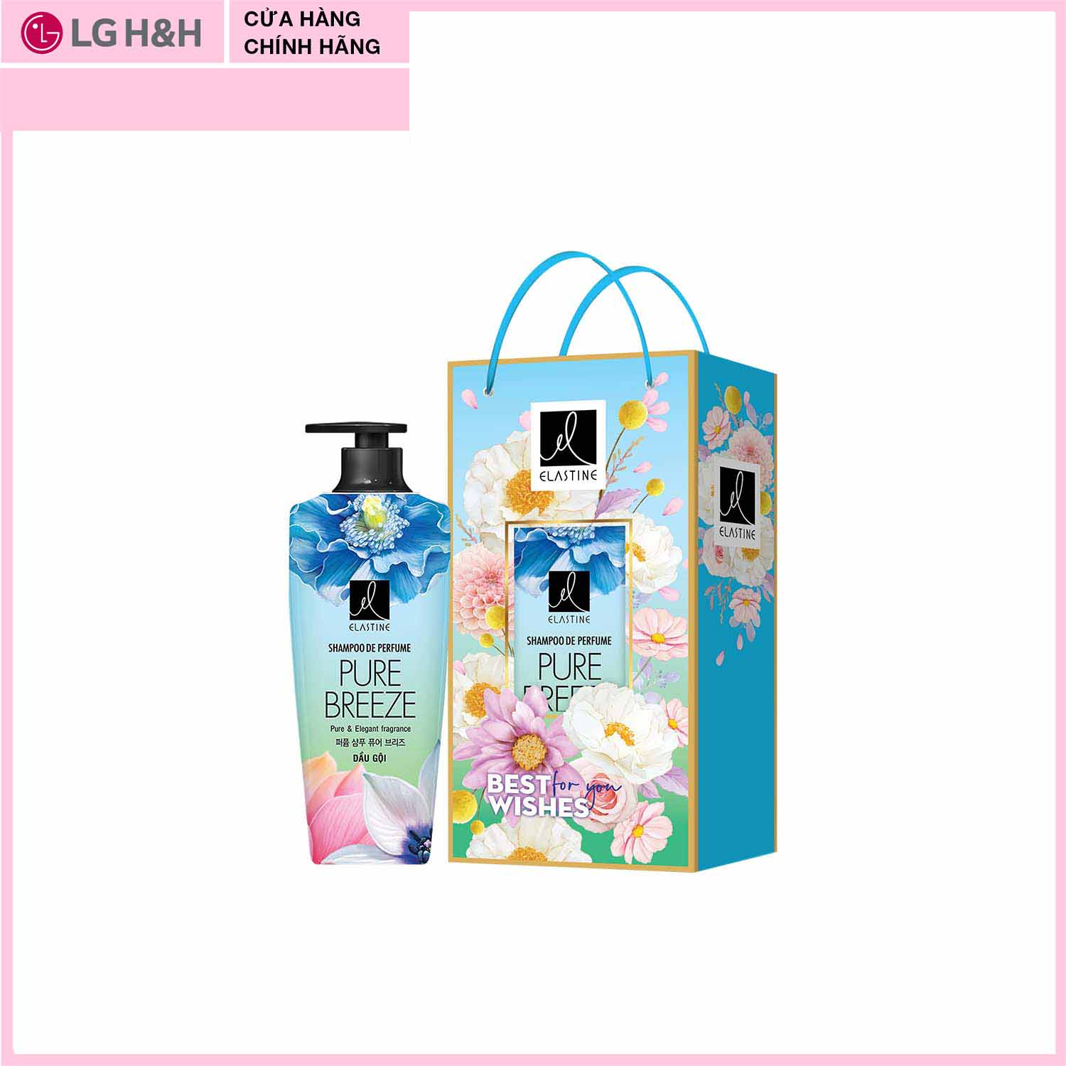 Hộp quà tặng Dầu gội hương nước hoa Elastine 600ml