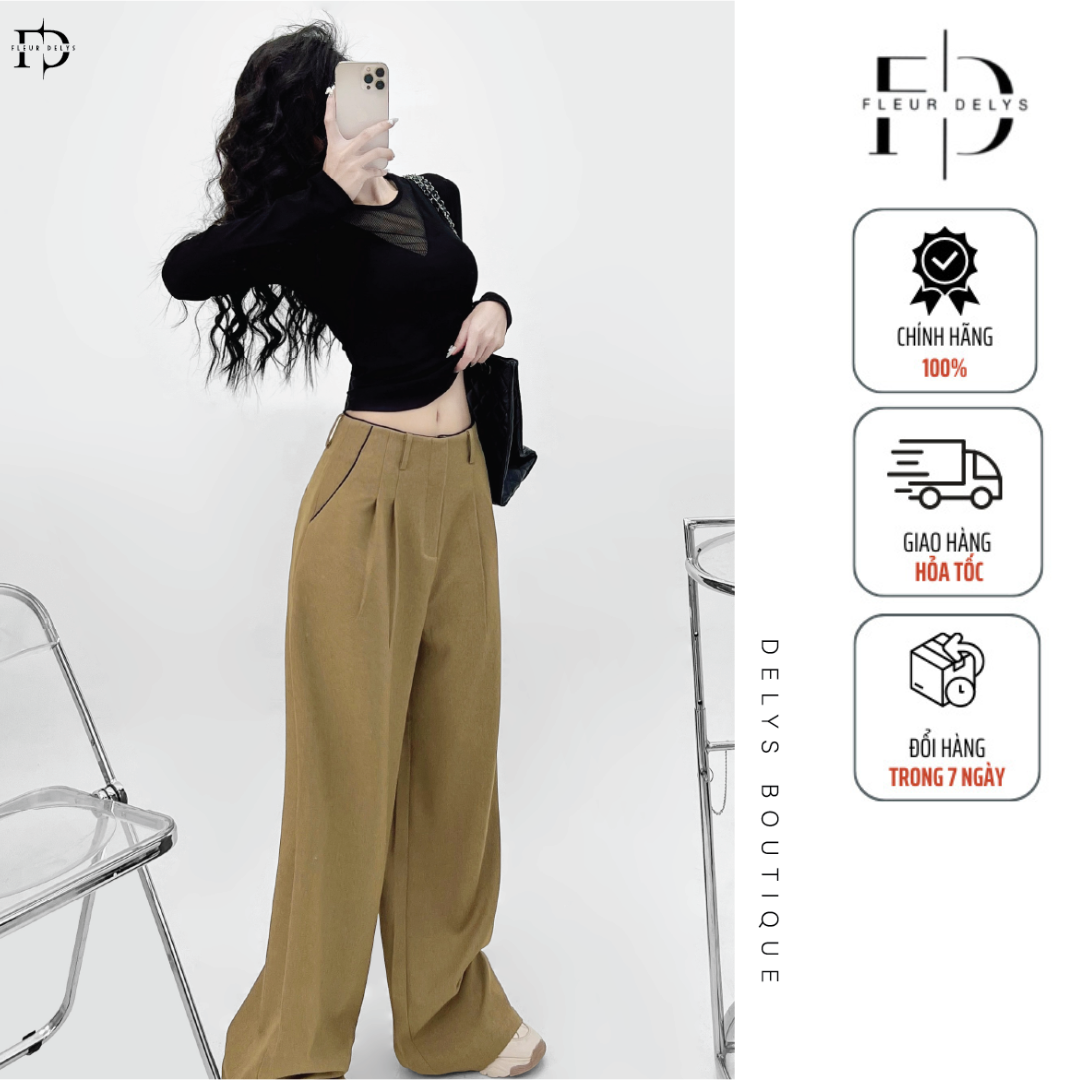 Áo thun dài tay phối lưới cổ v delys dlac02