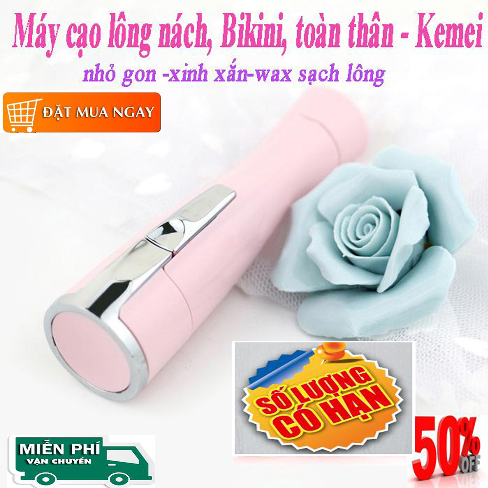 Máy Cạo Lông Toàn Thân, Máy Tẩy Lông Kemei, Cạo sạch chân lông, Giúp Bạn Tự Tin Hơn, Quyến Rũ Hơn,Nhẹ Nhàng Loại Bỏ Lông Các Vùng Nhạy Cảm Không Gây Đau Rát - GIÁ GIẢM SỐC - MUA NGAY!