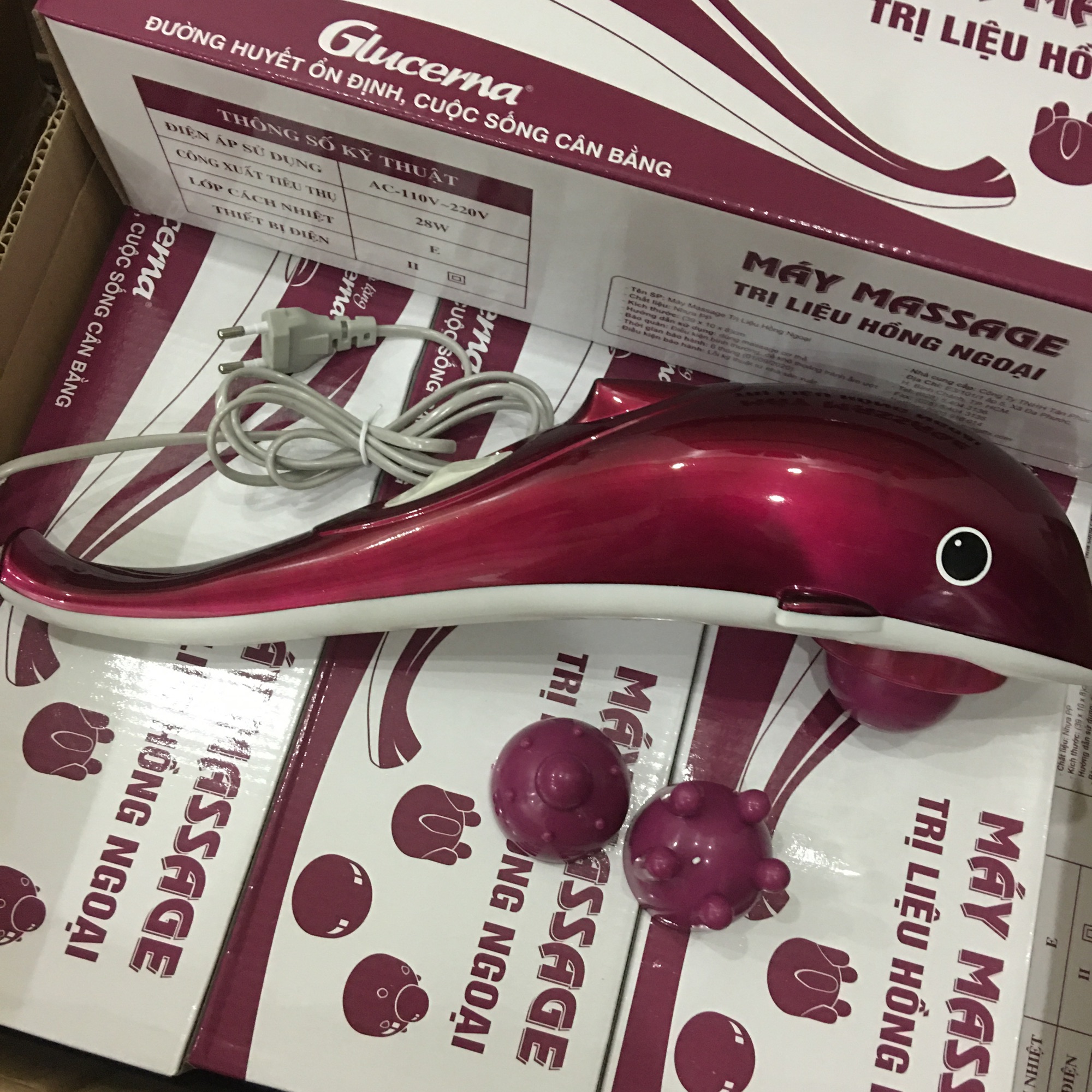 [HCM]???? MÁY MASSAGE TRỊ LIỆU HỒNG NGOẠI ?? ( quà khuyến mãi glucerna)