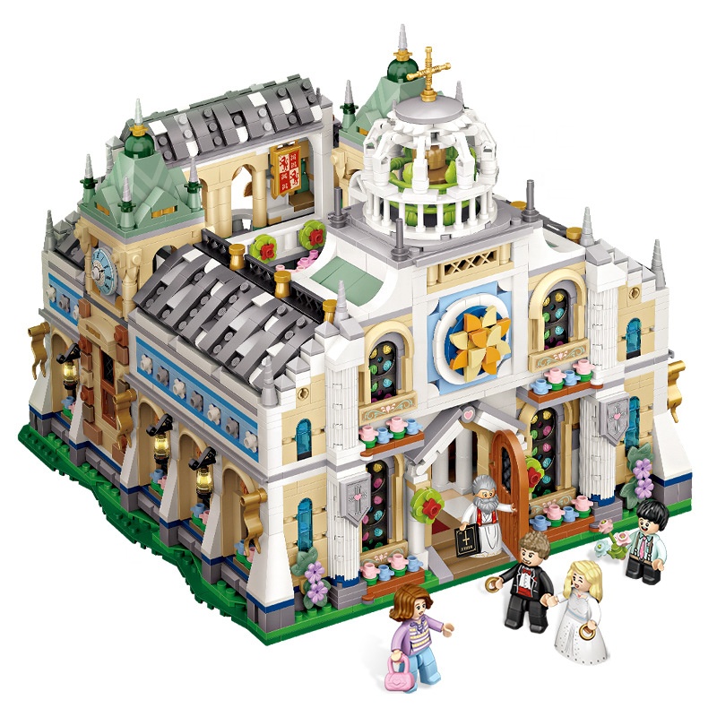 Đồ chơi building blocks mini Loz mô hình lắp ráp Wedding Chapel- Nhà Nguyện Lễ Cưới