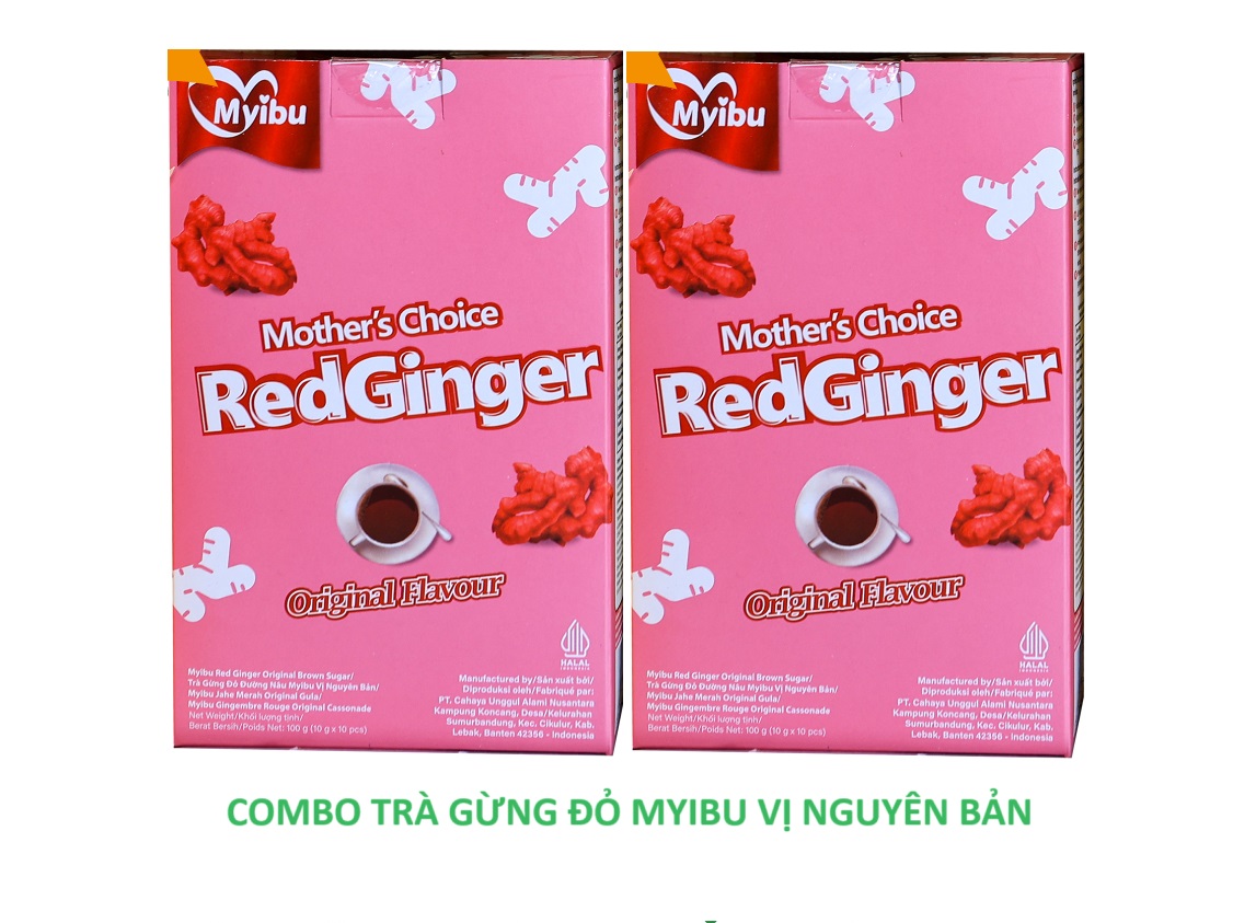 Combo trà gừng đỏ myibu nhập khẩu indonesia