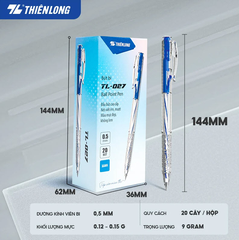 Hộp bút bi thiên long tl-027