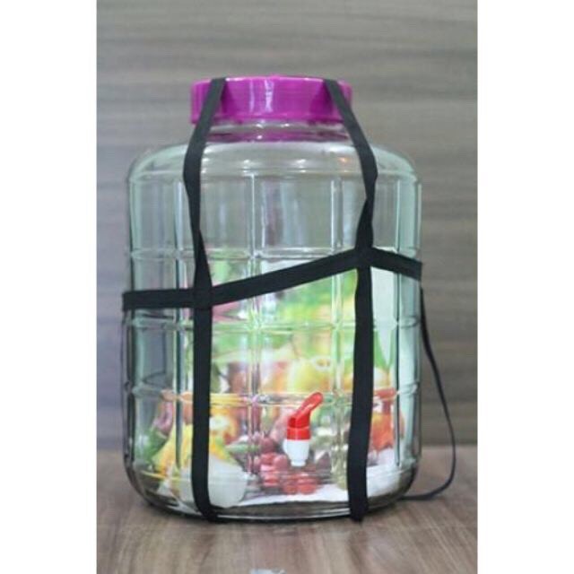 Bình thủy tinh ngâm rượu 3l 5l 8l 10l 20l 35l có quai sách